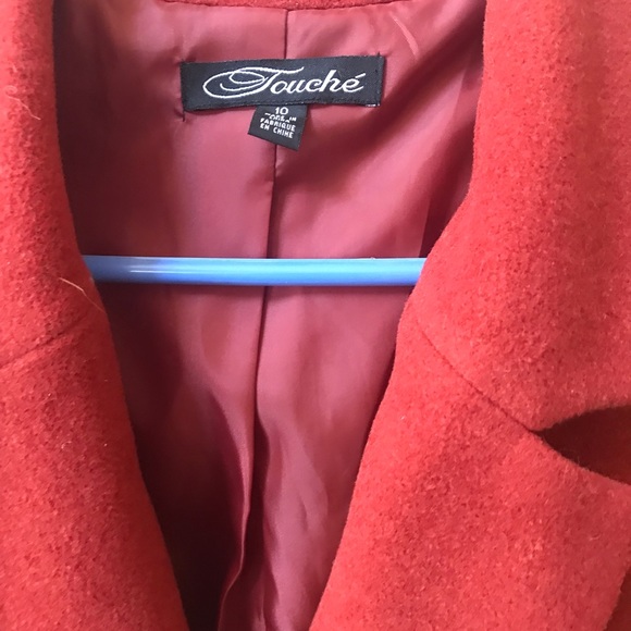 Touché wool blazer jacket, size 10 - Picture 3 of 5